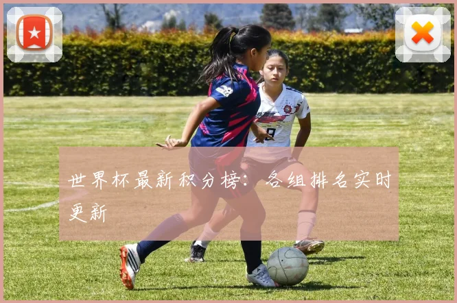 世界杯最新积分榜:各组排名实时更新